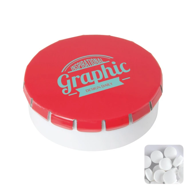 Round Click Plastic Pot With Sugar Free Mints