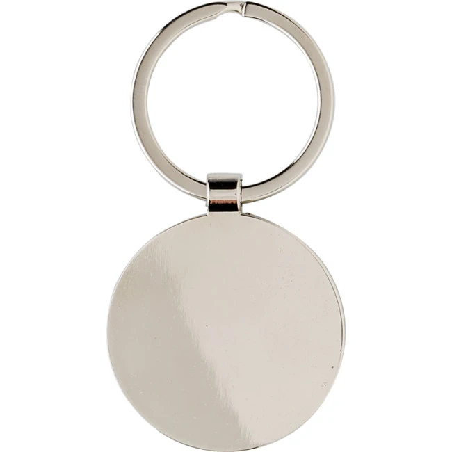 Bamboo And Metal Key Chain