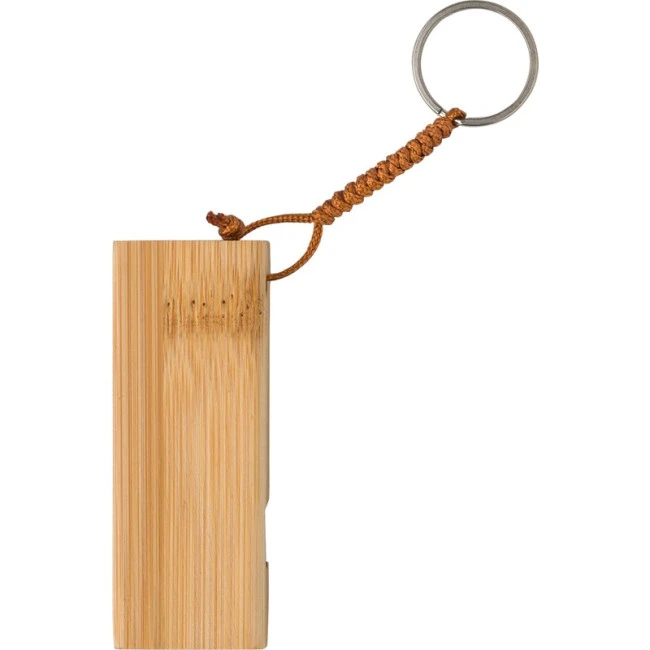 Bamboo Key Chain Phone Stand