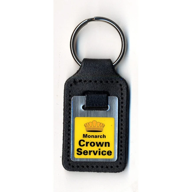 Leather Fob Printed Keyring