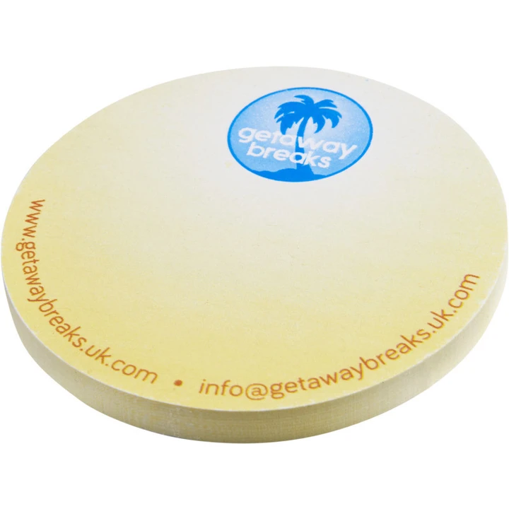 Sticky-Mate Circle-Shaped Recycled Sticky Notes