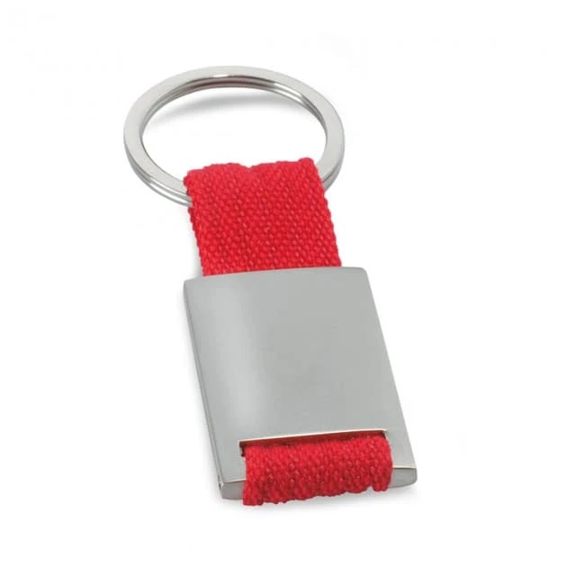 Metal rectangular keyring