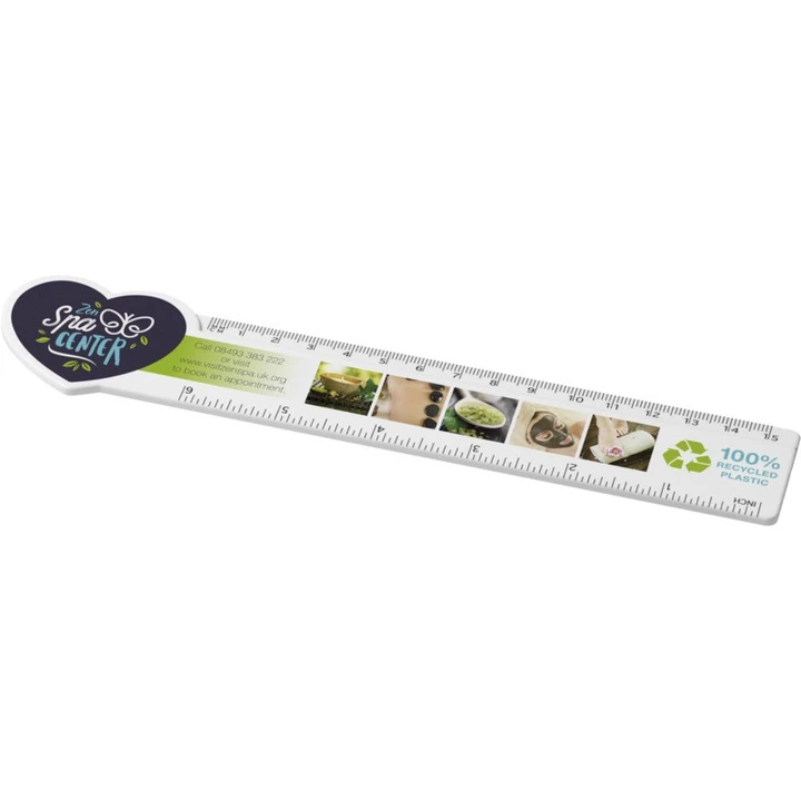 Tait 15cm Heart-Shaped Recycled Plastic Ruler