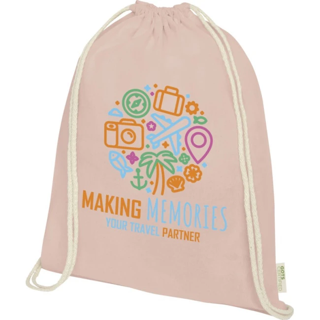 Orissa 140 g/m² Cotton Drawstring Backpack 5L