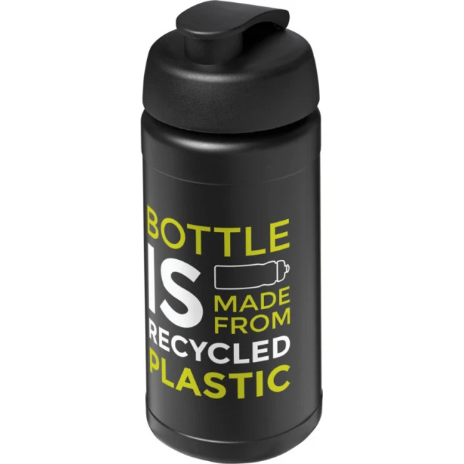 Baseline Recycled Sport Bottle With Flip Lid 500ml