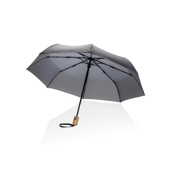 Impact Aware Rpet Bamboo Auto Open/Close Umbrella 21"