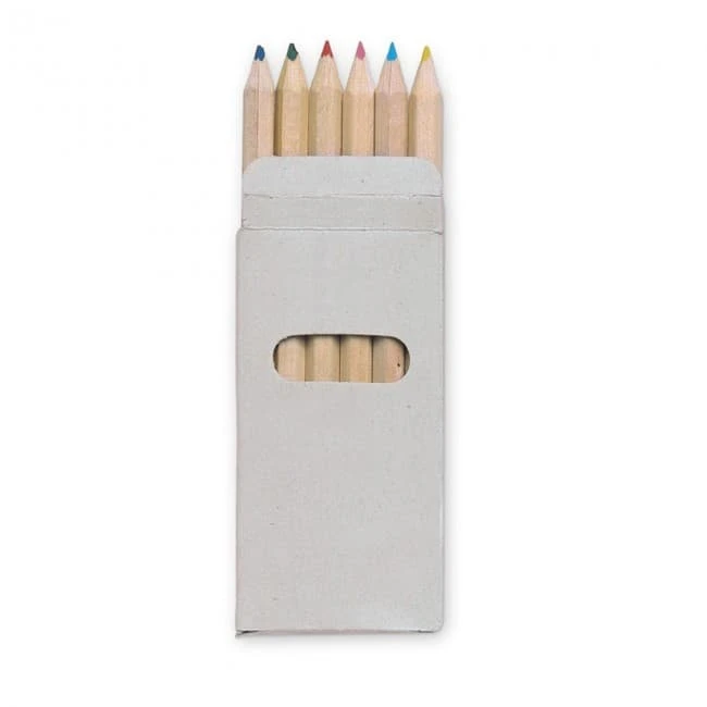 6 Coloured Pencils In Box
