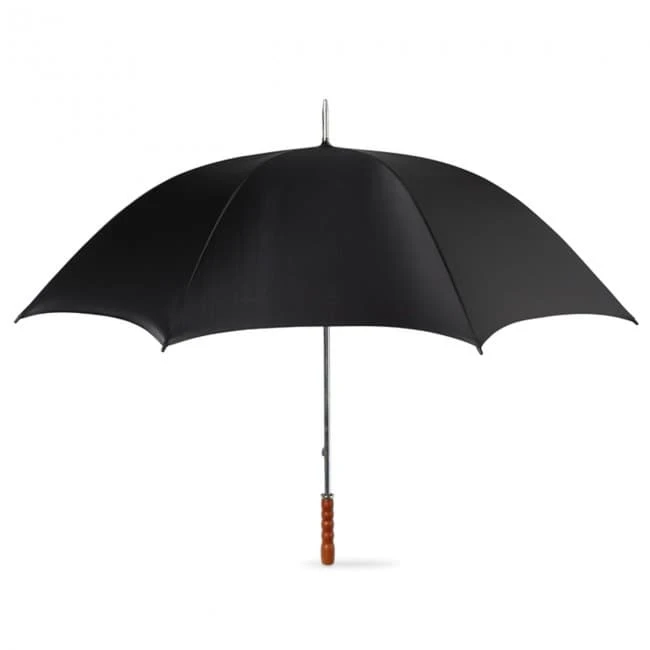 Golf umbrella with wooden grip