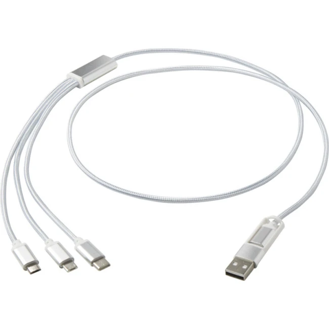 Versatile 5-1 Recycled Aluminium Charging Cable 