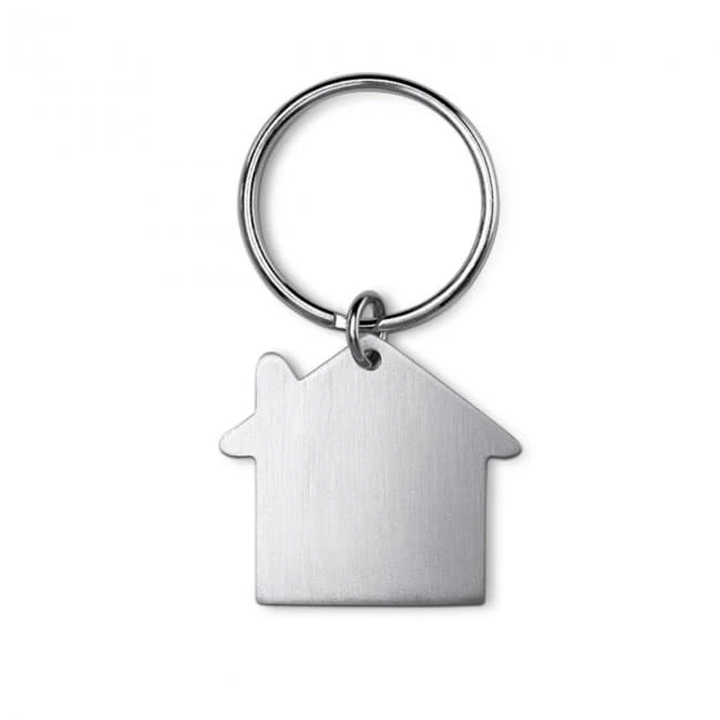 House Shaped Metal Keyring