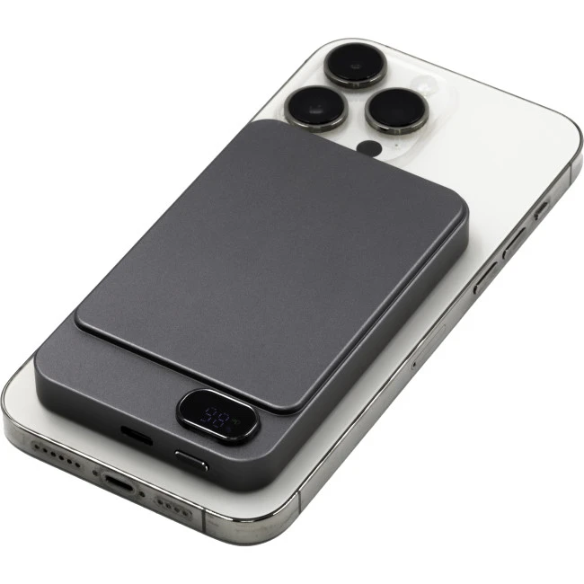 BrandCharger Recycled Stainless Steel Wireless Power Bank