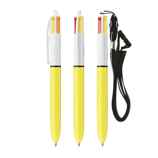 BIC 4 Colours Sun With Lanyard Ballpen Digital
