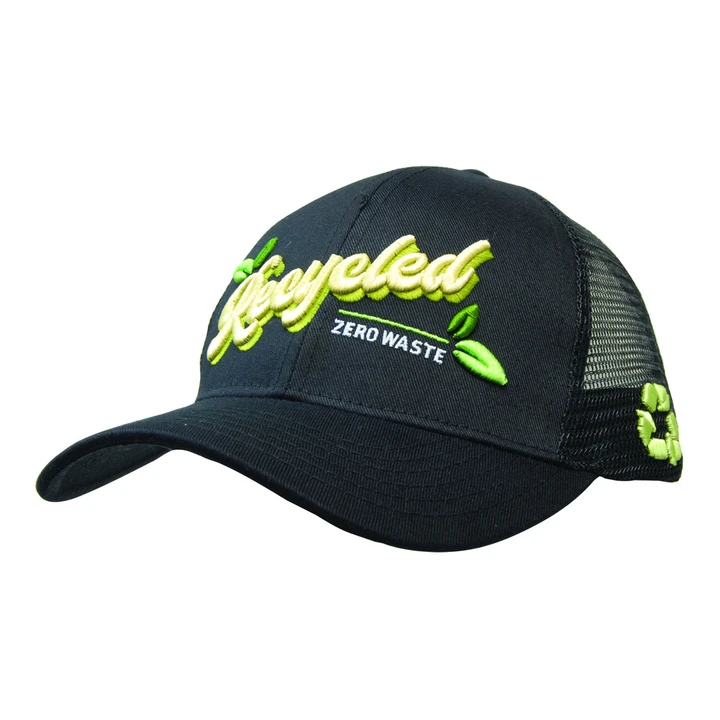 Recycled Breathable Poly Twill with Mesh Back Cap