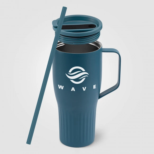 Majesty Recycled Stainless Steel Straw Tumbler 890ml
