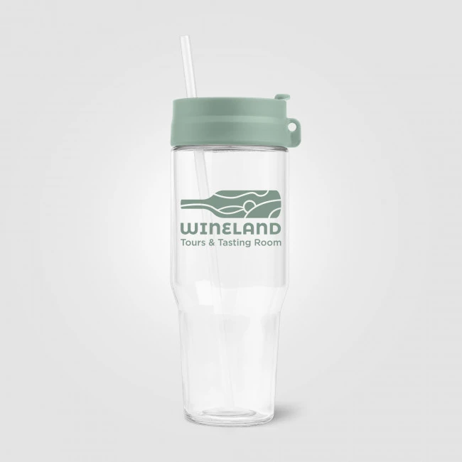 Polar Recycled Glass Dual Tone Straw Tumbler 1L