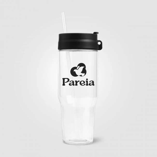 Polar Recycled Glass Dual Tone Straw Tumbler 1L