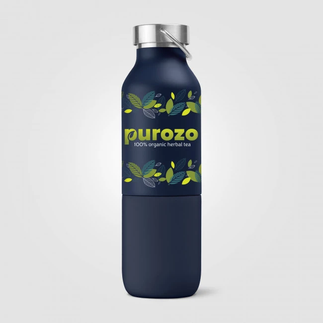 Freya Duo  2-in-1 590 ml Double Wall Recycled Stainless Steel Bottle with 325ml Tumbler
