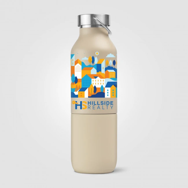 Freya Duo  2-in-1 590 ml Double Wall Recycled Stainless Steel Bottle with 325ml Tumbler