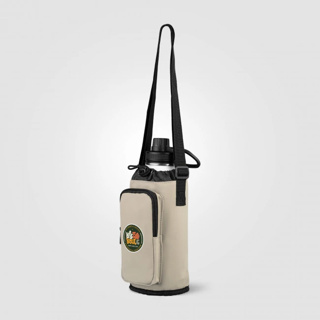 Malmö Recycled PU Zipper Pocket Bottle Bag 1.8L