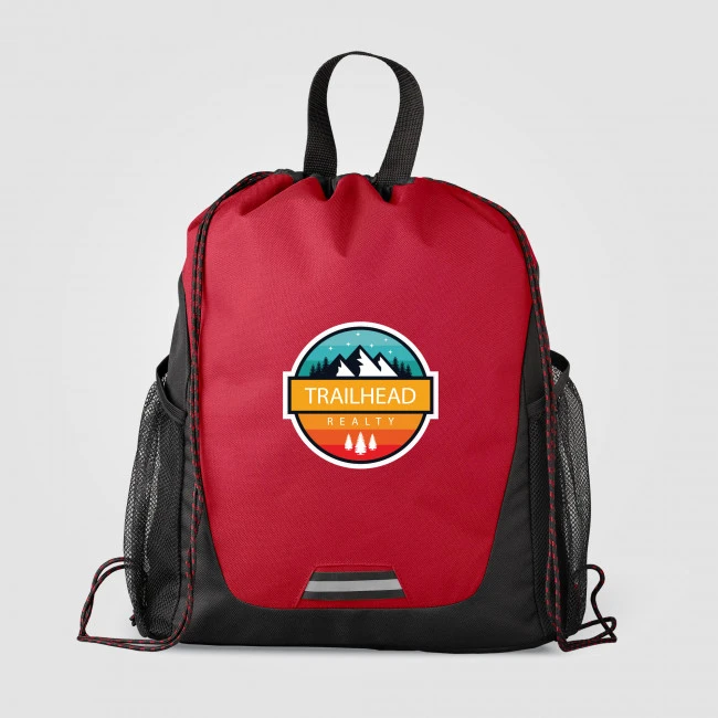 Jotun Recycled Polyester Pocketed Drawstring Bag 10L