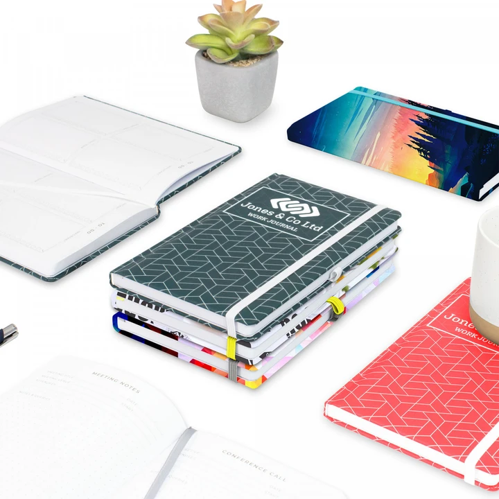 Customisable Work Journal Full Colour Wrap A5 Notebook