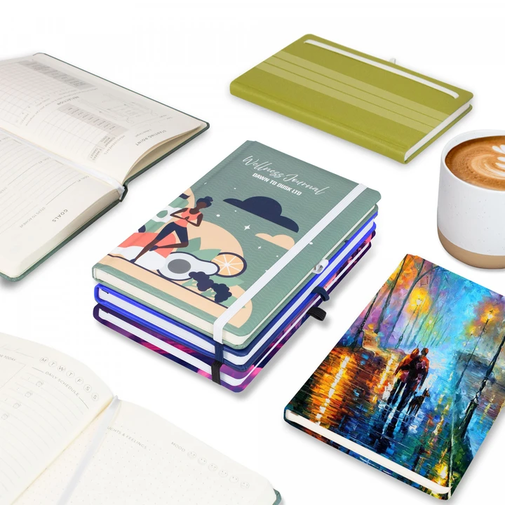 Customisable 12 Week Wellness Journal Full Colour Wrap A5 Notebook