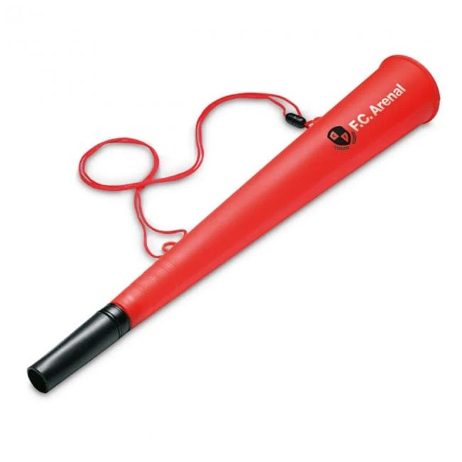 Stadium horn with cord