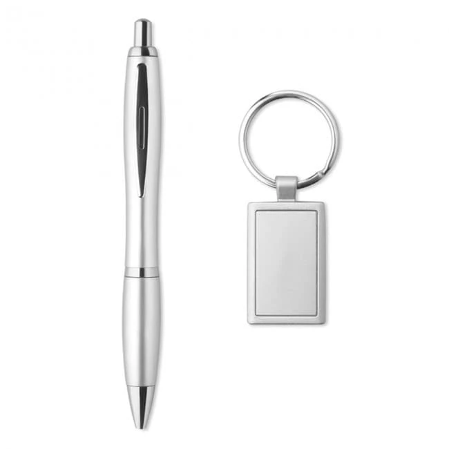 Ball pen and key ring set