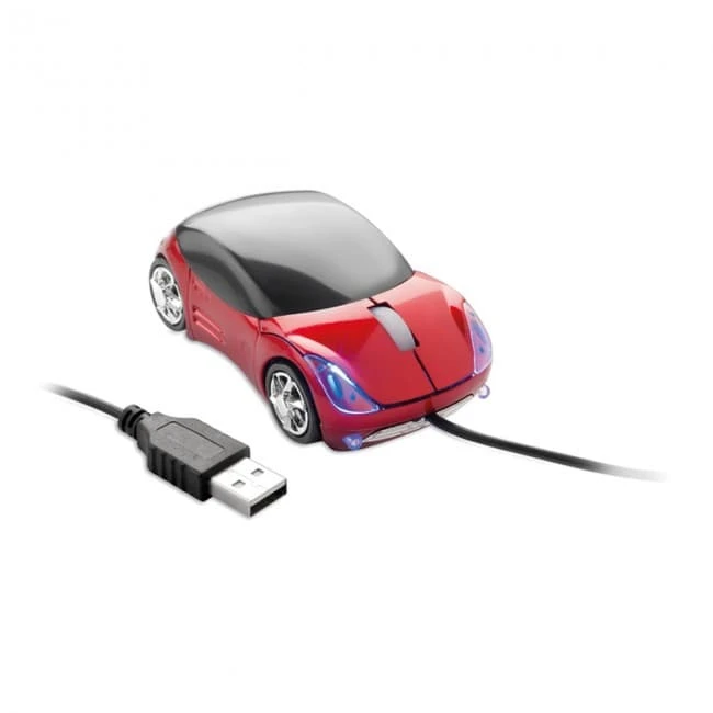 Mouse in car shape