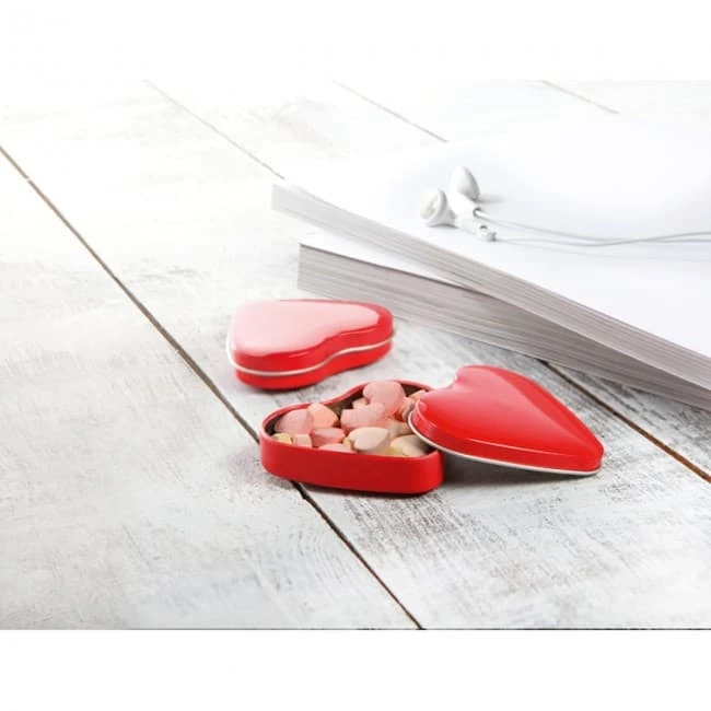 Heart Tin Box With Candies