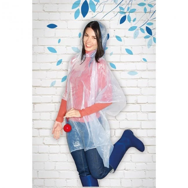 Poncho In Round Container