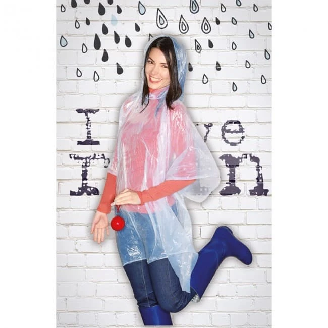 Poncho In Round Container
