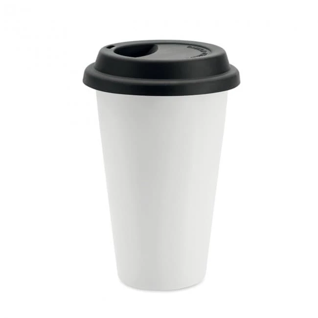 Double wall travel cup