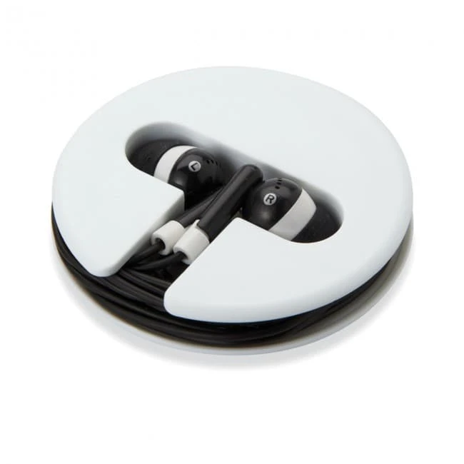 Earphones in silicone case