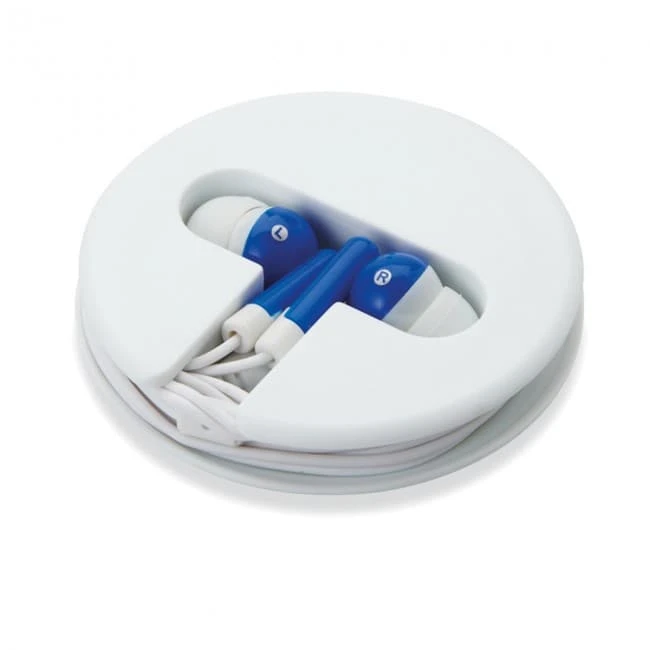 Earphones in silicone case