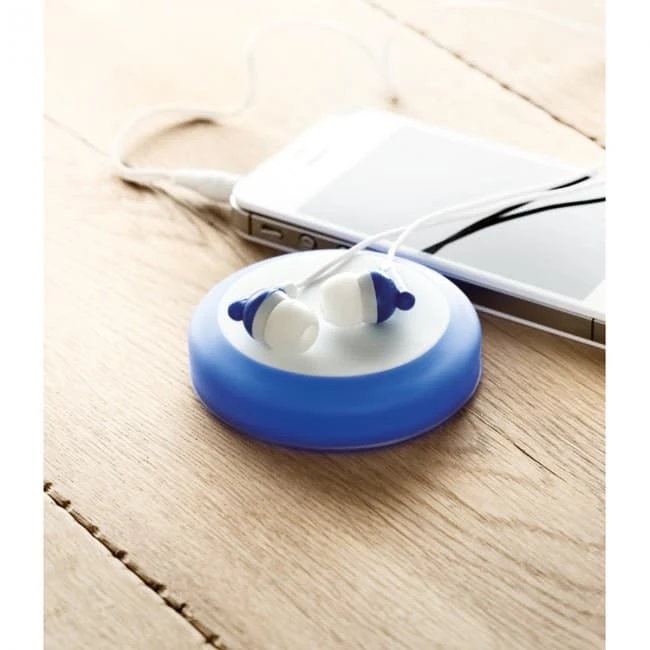 Earphones in silicone case