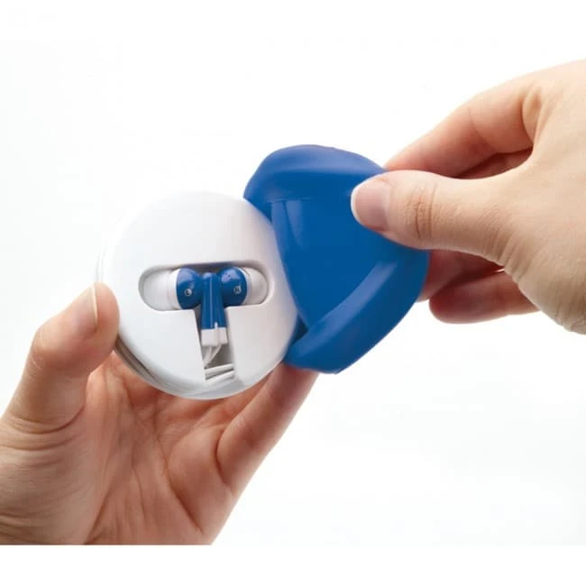 Earphones in silicone case