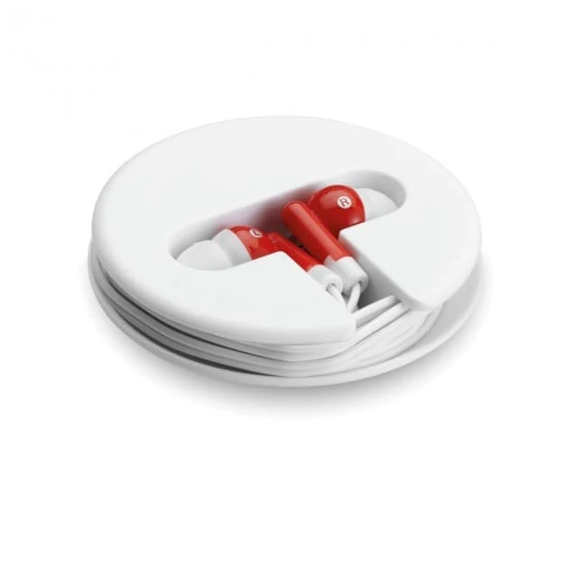 Earphones in silicone case
