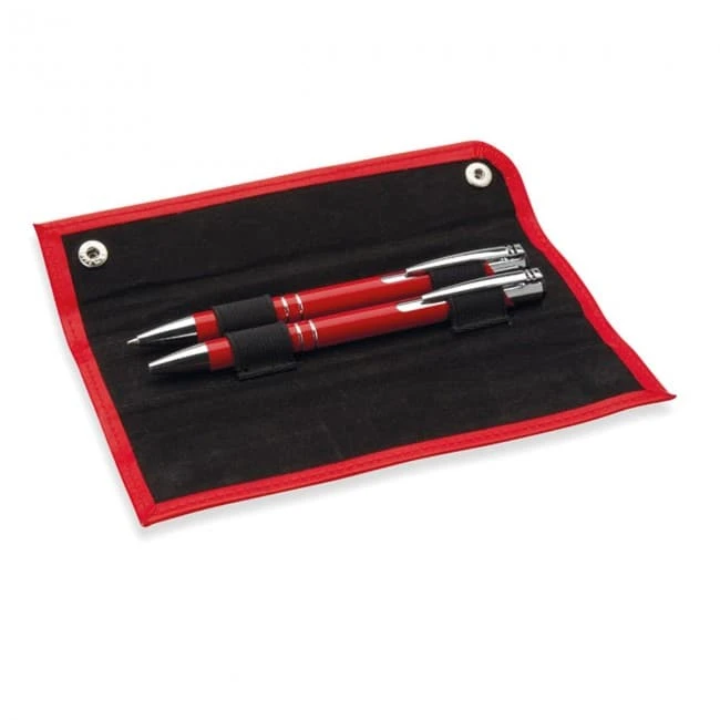 Pen and pencil set in PU pouch