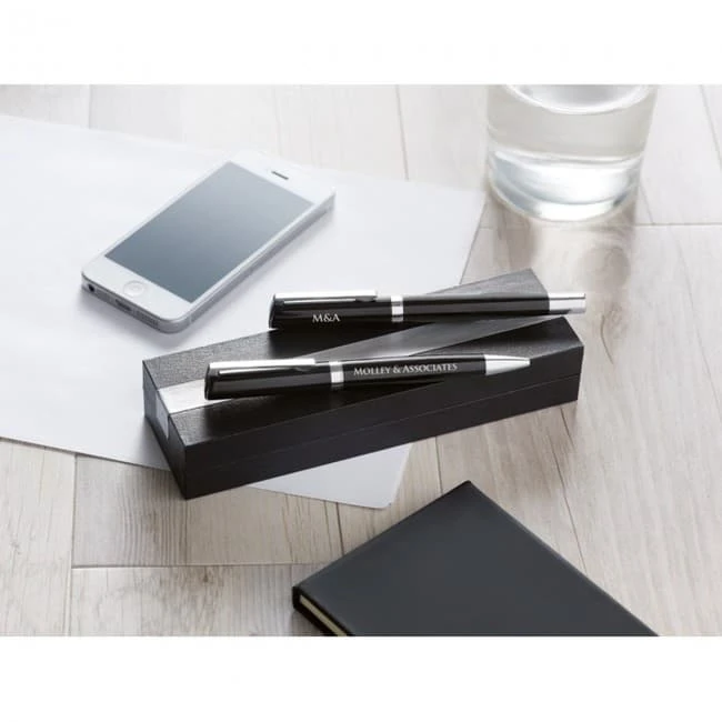 Twist Pen & Roller Pen In Paper Box