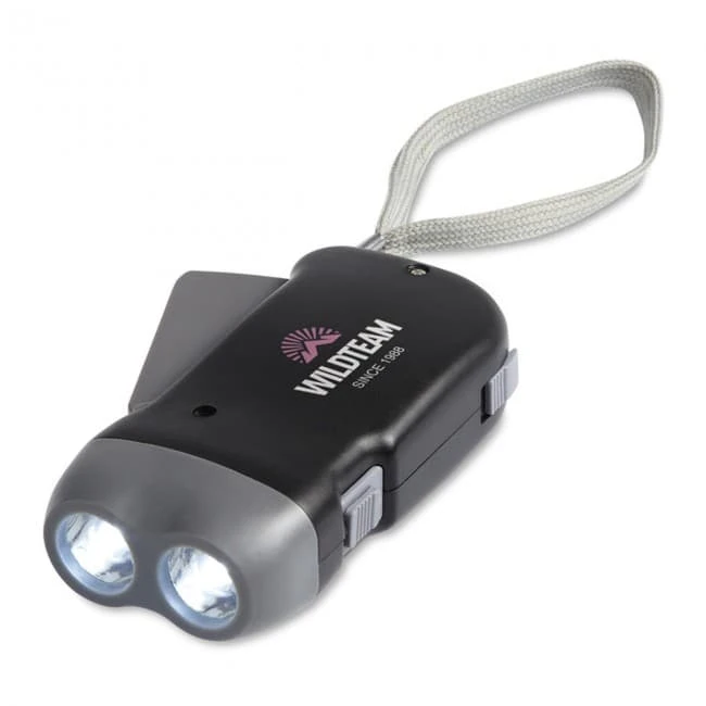 2 LED Dynamo Torch