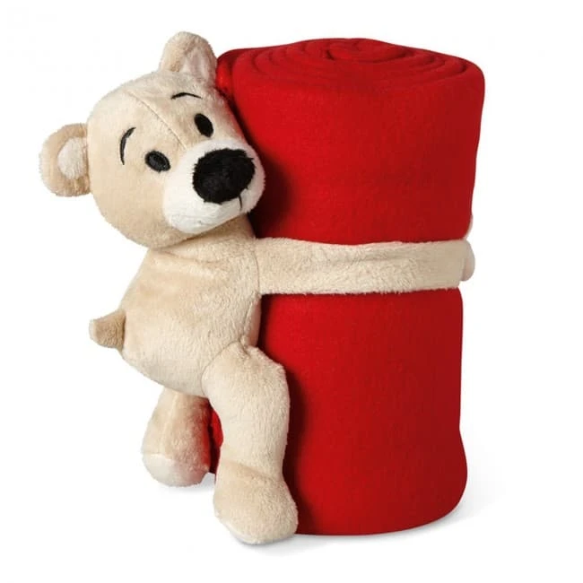 Fleece Blanket With Bear