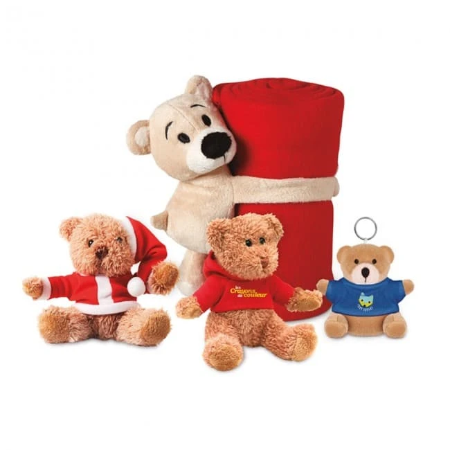 Fleece Blanket With Bear
