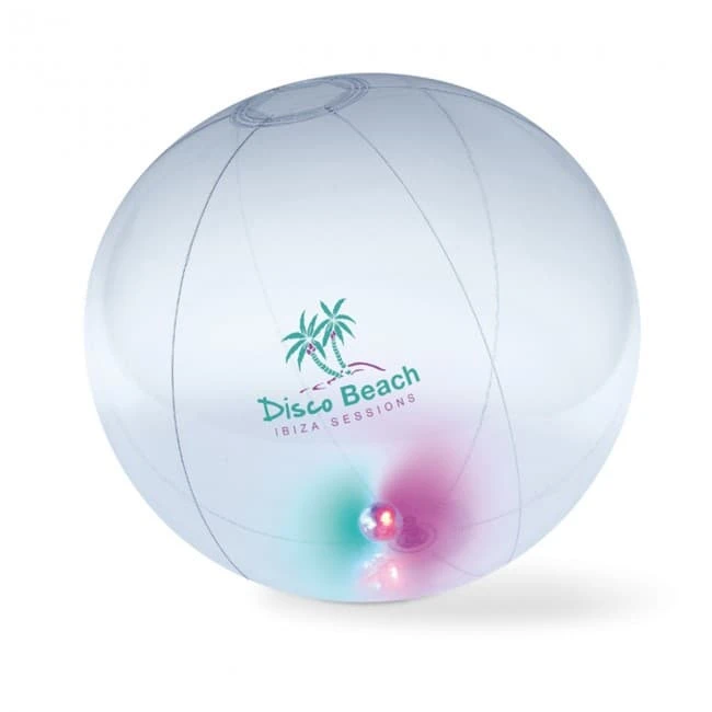 Inflatable beachball w light