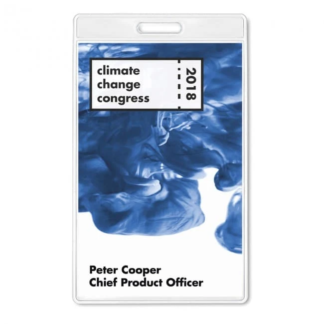 Transparent Badge 7.5x12.5cm
