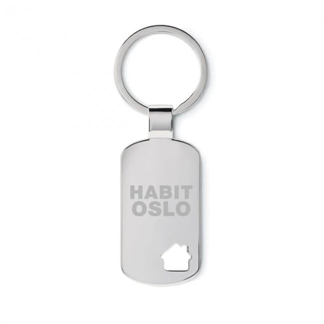 Keyring With House Detail