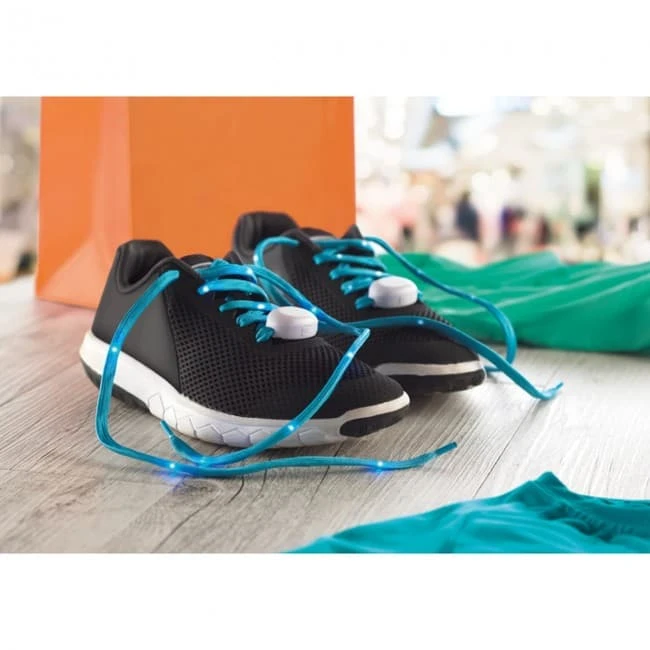 Nylon shoelaces with light