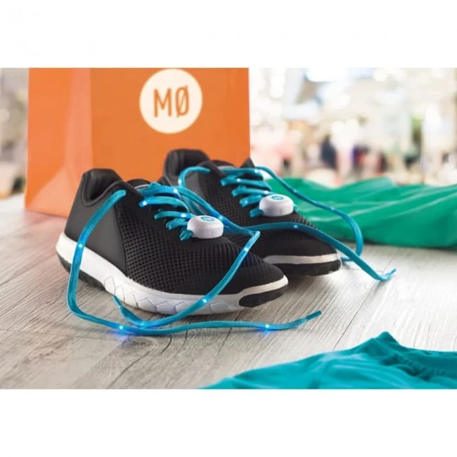Nylon shoelaces with light