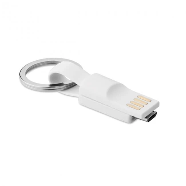 Key ring micro USB cable