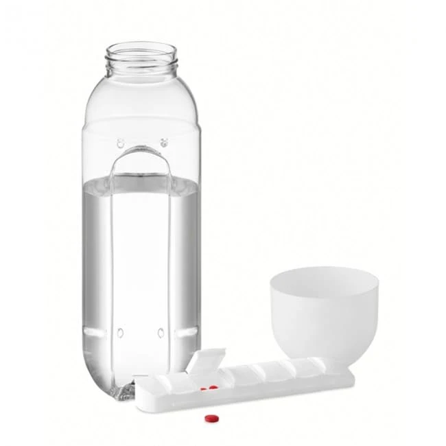 Bottle with pill box